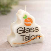 Promotional Bespoke Shape Candles in White moulded with your logo from Total Merchandise