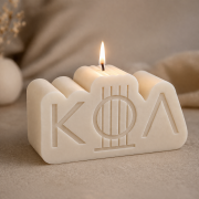 Personalised Bespoke Shape Candles in White moulded with your logo from Total Merchandise