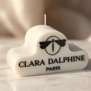 Customised Bespoke Shape Candles in White moulded with your logo from Total Merchandise