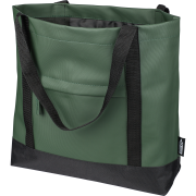 Customisable rPET Polyester Tote Bag in Green printed with your logo from Total Merchandise