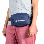 Customisable Mykonos Waist Bag in Blue printed with your company logo from Total Merchandise