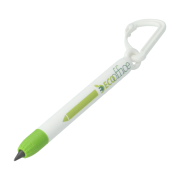 Custom Branded Ecoscribe Mini Keyring in White/Green printed with your logo from Total Merchndise
