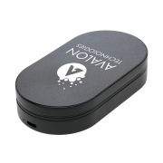 Branded NOVA 22.5W 3-in-1 Magnetic Desk Charger in Black with a design from Total Merchandise