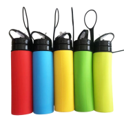 Branded Foldable Water Bottle with a design from Total Merchandise