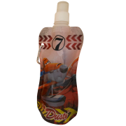 Custom Branded All Over Printed Foldable Water Bottles in White printed with your company logo