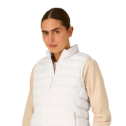Branded Stanley/Stella White Womens Climber 2.0 Body Warmer from Total Merchandise