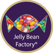 Screw Top Sweet Pots filled with Jelly Bean Factory