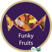 Large Screw Top Sweet Pots filled with Funky Fruits