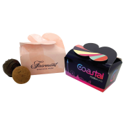 Custom Branded Butterfly Truffle Box in White printed with your logo from Total Merchandise