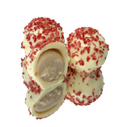 Logo Printed Butterfly Truffle Box in White printed with your logo from Total Merchandise