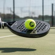 Promotional Set of 3 Padel Balls in Clear/Yellow printed with your logo from Total Merchandise