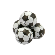 Customised Chocolate Football Organza Bags in White branded with your logo from Total Merchandise