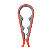 Custom Branded Purpose Jar Opener with Grip in Red printed with your logo from Total Merchandise