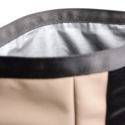 VINGA Baltimore Roll-Top Cooler Bags in Greige branded with your logo from Total Merchandise