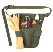 Promotional Garden Tool Waist Pouch in Green branded with your logo from Total Merchandise