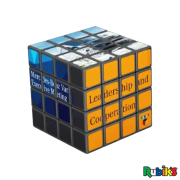 Promotional 4x4 Rubik's Cube in Black with a design from Total Merchandise