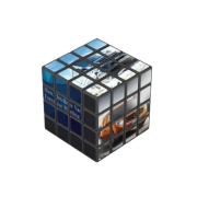 Promotional 4x4 Rubik's Cube in Black with a full colour design from Total Merchandise