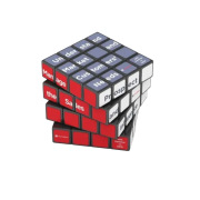 Promotional 4x4 Rubik's Cube in Black with a full colour design from Total Merchandise