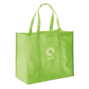 Branded Non-Woven Shopper Bag in Light Green with a design from Total Merchandise