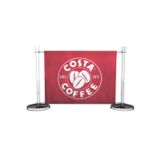 1m Cafe Barrier Kit custome printed with a logo