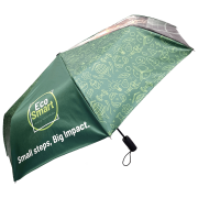 Branded Executive Telescopic Eco Double Canopy Umbrella with a design from Total Merchandise