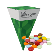 Branded Chocolate Beans Eco Sweets Midi Pyramid with a design from Total Merchandise