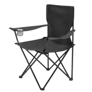 Branded Folding Chair in Black with a design from Total Merchandise