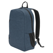 Custom Printed Recycled Polyester Business Laptop Backpack in Blue from Total Merchandise