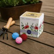Promotional Total Express Essentials Rainball Seed Cubes in White branded with your company logo