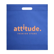 Customisable Non-Woven Carrier Bag in Royal Blue printed with your logo from Total Merchandise