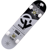 Promotional Skateboard in Black with a design from Total Merchandise