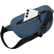 Promotional Anti-Theft Hook-Zip Waist Bag in Navy Blue branded with your logo from Total Merchandise