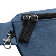 Branded Anti-Theft Hook-Zip Waist Bag in Navy Blue branded with your logo from Total Merchandise