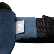 Promotional Anti-Theft Hook-Zip Waist Bag in Navy Blue branded with your logo from Total Merchandise