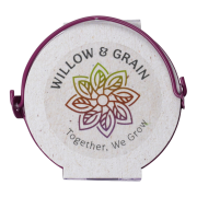 Promotional Coloured Mini Bucket Grow Kit in Purple branded with your logo from Total Merchandise