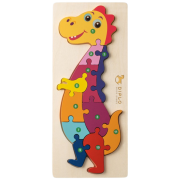 Logo Printed Dinosaur Shaped Puzzle in Natural customised with your logo from Total Merchandise