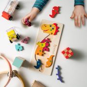 Customisable Dinosaur Shaped Puzzle in Natural customised with your logo from Total Merchandise