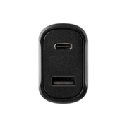 Logo Printed Recycled ABS Car Charger in Black customised with your logo from Total Merchandise
