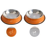 Logo Branded Small Pet Feeding Bowl in Orange branded with your logo from Total Merchandise
