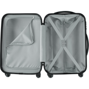 Inside of the Serafina Suitcase Trolley in White from Total Merchandise