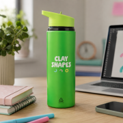 Lifestyle image of the 500ml Recycled Stainless Steel Drinking Bottle by Total Merchandise