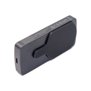 Logo Branded Luxe Magnetic 5000mAh Powerbank in Dark Grey from Total Merchandise