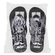 Branded Men's Classic EVA Foam Flip Flops in Black printed with your logo from Total Merchandise