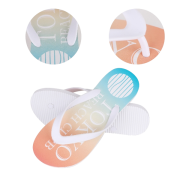 Branded Men's Classic EVA Foam Flip Flops in White printed with your logo from Total Merchandise