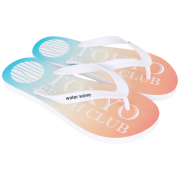 Customised Men's Classic EVA Foam Flip Flops in White printed with your logo from Total Merchandise