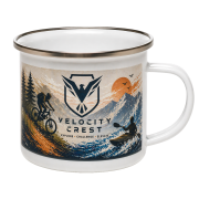 Camping Full Colour Mug in White