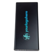 Branded Elite USB-C 10,000mAh PowerBank in Black with a design from Total Merchandise
