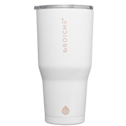 Branded Grosche Yukon 890ml Stainless Steel Tumbler in White from Total Merchandise