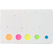 Branded Seed Paper Sticky Notes in White with a design from Total Merchandise
