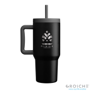 Branded Grosche 945ml Aspen Stainless Steel Insulated Mug in Black from Total Merchandise